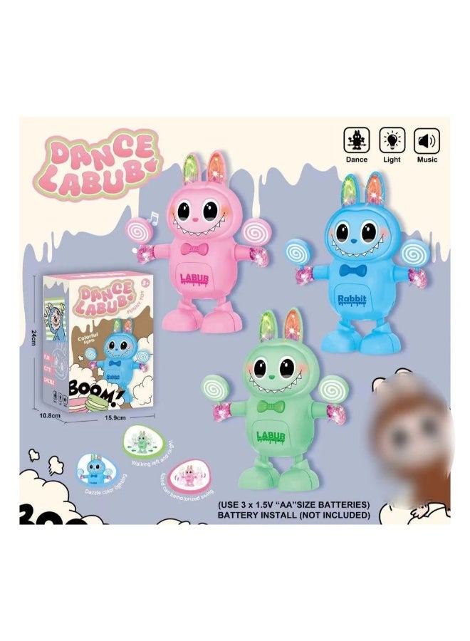 Ramadan Lantern Dance Labub Funny Toy, Colorful Lights, Bunny Character, Ages 3+ - Image 2